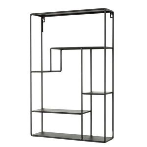 JYSK black metal display shelf